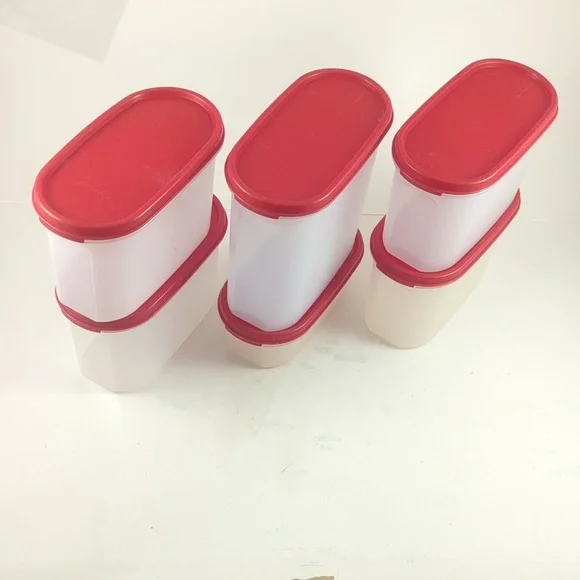 Tupperware®: set of 6 oval modular mates sizes 3, 2 & 1 - Picture 2 of 3